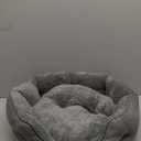 Bedsure Self Warming Cat Bed - Round Cat Beds for Indoor Cats, Washable Pet Bed for Puppy and Kitten with Slip-Resistant Bottom, 20 Inches, Self Warming Grey