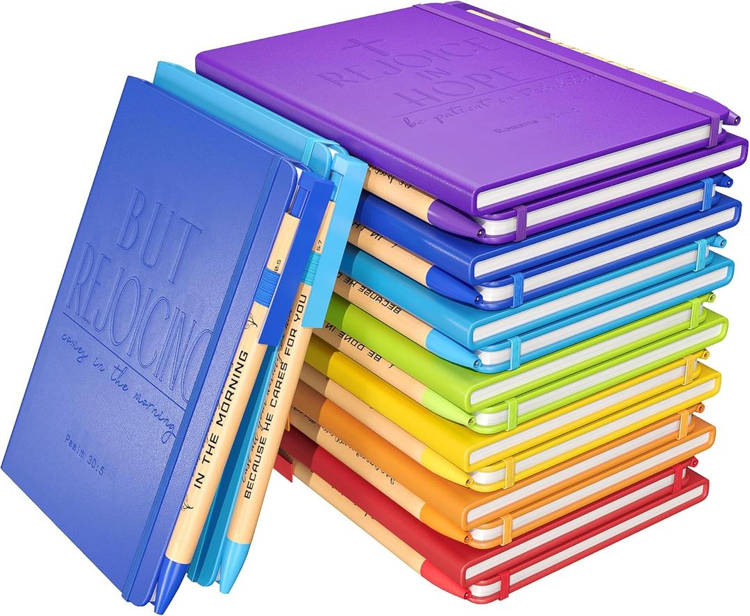 INSADA 14-Sets A6 Inspirational Pocket Journals with Pens  Prayer & Bible Study Notebooks  Thoughtful Team, Thank You & Volunteer Appreciation Gifts for Church Groups, Coworkers
