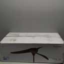 heimo 52 Inch White Ceiling Fan No Light, 3 Blade Wood Indoor Outdoor Ceiling Fans Without Lights for Patios Bedroom Living Room Mid Century Modern Propeller Outside Exterior Wooden Fan with Remote