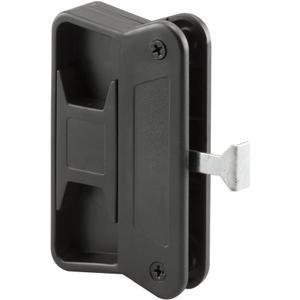 Prime-Line A 201 Black Plastic, Long Latch Sliding Screen Door Handle (Single Pack)