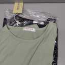 Ekouaer Womens Long Sleeve Shirts 3 Pack Crew Neck Thermal Tops Loose Fit Undershirt Base Layer Trendy Clothes (3pcs Black / Wine Red / Light Green), Size: XL