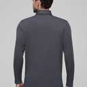 Mens Golf Shirts Long Sleeve Moisture Wicking Collared Work Business Casual Tennis Polo Shirts for Men (Black, XXXL)