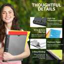 WOT I 1-Pack Telescoping 3 Ring Binder Notebook - Customizable Cover, 5 Dividers & Pocket Folder in One Slim Organizer (60 Sheets Included), Black