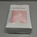 Baby Car Seat Cover, Infant Car Seat Cover Glow in The Dark, Cozy & Warm Carseat Canopy for Boys and Girls, Baby Carrier Cover with Zipper Peep Windows for Baby Registry Essentials (Pink)