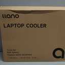 llano V12 Ultra Laptop Cooling Pad with Smart Software Control Laptop Fan
Laptop Stand RGB, 5.5" Turbo Fan, Adjustable Speed, 3-Port USB 3.0 Hub, 3 Height Stands, for 15.6"-19" Gaming Laptops, Black