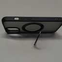 Magnetic Case for iPhone 16 Pro Max /16 Pro/16 Plus/16,Heat Dissipation Frosted Phone Case with 360Rotating Kickstand Shockproof Protective Cover (16,Black)