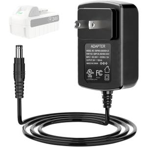 24VCHRG-QC iON+ Quick Charger for Snow Joe & Sun Joe 24V iBAT24 and 24VBAT Series Batteries Compatible with All iON Battery Models iBAT24-LT, iBAT24-XR, 24VBAT-LTE, 24VBAT-XR AC Adapter