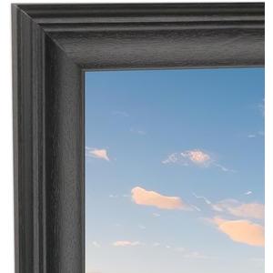 19x31 inch Picture Frame Solid Wood Black,Suitable for Panoramic Photo Frame, Posters,Painting,Group Photo,Puzzle (A23B1931)