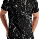 Keasmto 3D Print Cool T Shirts Graphic Design Casual Summer Short Sleeve Fashion Tees Shirt for Men Women (Large)