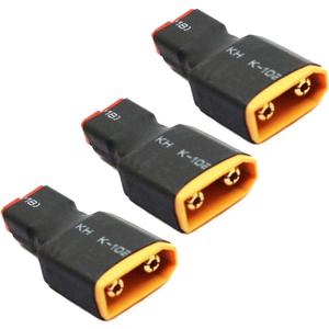 3PCS ShareGoo No Cable Male XT90 XT-90 Plug to Female Deans T Plug Adapter Connector Conversion for RC Car Boat Drone Lipo NiMH Battery Charger