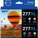 High Yield 277XL Ink Cartridges Combo Pack (6-Pack, 1BK 1C 1M 1Y 1LC 1LM) - SFL Compatible Replacement for 277XL 277 T277 Ink Cartridge with XP-850 XP-860 XP-950 XP-960 XP-970 Printer