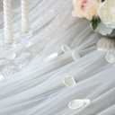 Floroom 300pcs Rose Petals Ivory Faux Silk Flower Petals for Wedding Flower Girl Basket White Aisle Scatter Dinner Table Centerpieces Party Confetti Bridal Shower Romantic Night Decoration