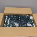 C9 Clear Christmas String Lights, 100 Feet Waterproof Vintage Christmas Tree Lights, Outdoor Roofline String Lights with 100 Clear Bulbs for Patio Garden Holiday Indoor Home Decoration, Green Wire