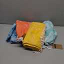 Thin Turkish Beach Towel Lightweight Soft Cotton Extra Large XL Oversized Sand Free Sandproof Absorbent Quick Dry Towels Cloud Bath Pool Travel Compact Essentials Accessories for Adult Gifts (XL(79x36 IN,200x90 CM), 4 Pack Askyblue Turtle Dolphin Go)