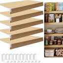 SAMGL Wire Shelf Covers for Pantry Wire Rack Covers for Shelves 32X12-5PCS, White