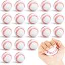 Hxezoc 20 Pieces Mini Baseball Stress Balls Baseball Party Favors Foam Sports Balls Small Squeeze Anxiety Bulk Toy Ball for Kids Birthday Party, School Reward Carnival Party Supplies