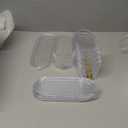 Shoe Slots Organizer Double Layer Transparent Adjustable Shoe Rack Shoe Slot Organizer, Suitable for Storing Flat and High Heels (10pcs, Clear)