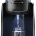 Water Warmer, HEYVALUE Baby Bottle Warmer, Formula Maker with Night Light, 4 Temperature Control & 72H Keep Warm, Detachable Tank, Instantly Dispenses Warm Water, Feed Baby More Easily and Healthier (Black)