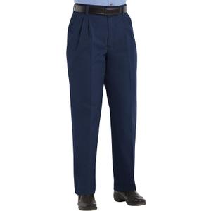 Red Kap Women's Pleated Twill Slacks (6, Navy)