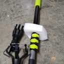 3-12ft Telescopic Extension Pole,Multi-Purpose Extension Pole with 180 Universal Thread Head, Black Oxide Aluminum Extendable Pole with Flip-Lock, for Painting,Dusting,Window Cleaning