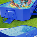 Foldable Pool, Large Non-Inflatable Swimming Pool for Kids, Adult Collapsible Pool