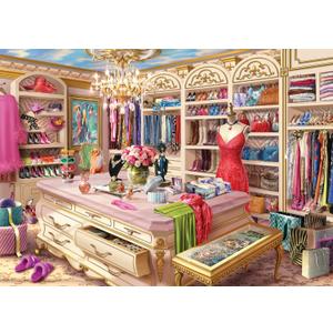 Ravensburger The Coveted Closet 1000 Piece Jigsaw Puzzle | Boutique Wardrobe Experience by Wigwam Studios | Perfect Interlocking Fit | Eco-Friendly Materials