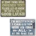 Man Cave Decor Funny Bar Sign For Home Tin Metal Garage Signs Sarcastic Beer Wall Bathroom Vintage Accessories Decor Rules 8 x 12 Inch