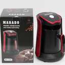 MARADO Turkish Arabic Greek Coffee Pot Maker Electric Machine 110v US PLUG 100% BPA-free, 1-4 Cups Brewing Capacity with Cook Sense Technology, Anti - Overflow cooking