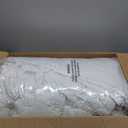 Shilucheng Goose Down Comforter Queen Size, 850+ Fill Power All Season Duvet Insert with 600TC Ultra-Soft Cotton Cover, 3D Baffle Box Design for Maximum Fluffiness (White,90x90 Inches)