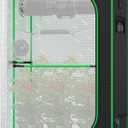 VIVOSUN PRO Grow Tent 2x4 Indoor Grow Tent with Thick 1 inch Poles Strengthened High Reflective Mylar Oxford Fabric Extra Hanging Bars & High CFM Kit for Hydroponics Indoor Plant for AeroLight A200SE (48"x24"x72")