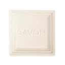 Pre de Provence Marseille Olive Oil Ceramic Soap Dish, Keeps Bar Dry and Protects Countertops, 4.3" Square (10.5 Ounce (Pack of 1), Savon)