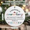 Coworker Ornament - Gifts for Coworkers - Thank You Gifts for Coworkers - Christmas Coworker Gifts - Coworker Appreciation Gifts for Women - Christmas Ornaments for Coworkers - A Job Made Us Coworkers