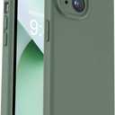 Vooii Compatible with iPhone 13 Case, Liquid Silicone Upgrade [Camera Protection] [Soft Anti-Scratch Microfiber Lining] Shockproof Phone Case for iPhone 13 6.1 inch - Cypress