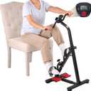 Pedal Exerciser Bike for Seniors, Arm Leg Hand and Knee Elderly Exercise Equipment, Sitting Home Exercise Machine for Total Body, Upper and Lower Limb Physical Therapy Trainer