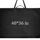 48 x 36 Inch Waterproof Art Portfolio Bag, Large Art Supply Tote with Nylon Shoulder Strap, Poster Board Storage, and Sketch Bag for Artwork