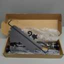 Ridota Christmas Garland Hanger for Front Door Adjustable 34-48 Inch, Over The Door No Drill Garland Holder with Heavy Duty 22lb Capacity, Includes Merry Christmas Sign for Outdoor Holiday Decor