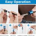 12PCS Bit Holders 1/4 Socket, Hex Shank Screwdriver Bit Holder for Impact Driver Drill Bit Keychain Extension Bar Quick Release Easy Change, Screwdriver Bit Holders for Tools & Home Improvement Gift