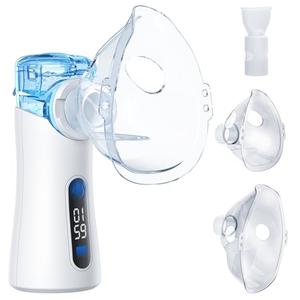 Nebulizer for Adults and Kids, Portable Mesh Nebulizer, Child-Friendly Design, LED Display, USB-C Rechargeable Handheld Nebulizer with Adjustable Modes & Auto-Cleaning, Quiet for Home & Travel