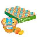 Dole Fruit Bowls Diced Peaches in 100% Juice Snacks, 7oz 12 Total Cups, Gluten & Dairy Free, Bulk Lunch Snacks for Kids & Adults