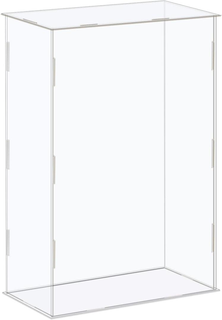 MECCANIXITY Acrylic Display Case Box Clear Dustproof Protection Showcase 8.3x4.3x12.2 Inch for Collectibles Display