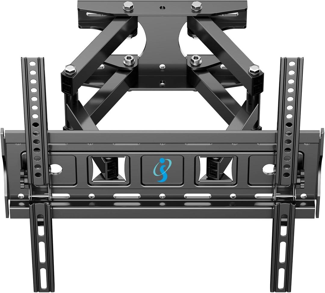 Full Motion TV Wall Mount for 26-65 Inch Flat/Curved Screens, Tilt & Swivel with 6 Arms Extension, Max VESA 400x400mm, Supports up to 99 lbs