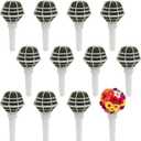 SEHOI 12 Pack Foam Bouquet Holders, Foam Floral Handle Bouquet Holders, Floral Arrangement Foam Bouquet Handle Holder for Artificial Fresh Flowers, Wedding Supplies, Decoration, 3.2 x 7 Inches