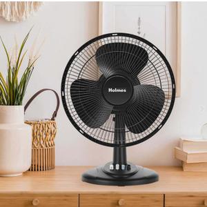 Holmes 12in Oscillation Table Fan Black