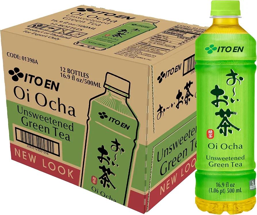 Ito En Tea Oi Ocha Green Tea, Unsweetened, 16.9 Ounce (Pack of 12) Exp. 11/12/2026