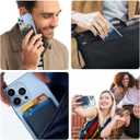 iLodn Magnetic Wallet Compatible with MagSafe for iPhone 17 16 15 14 13 12 Pro Max Air Plus Model, Mag 3 Safe Card Holder Stick on Accessories for Apple Cell Phone & Case, Black&Baby Pink