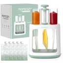 Momcozy Squeeze Station For Homemade Baby Food,Pouch Filling Station For Puree Food For Babies&Toddlers,No Food Splashing,Dishwasher Safe,BPA-Free,With Reusable Bags