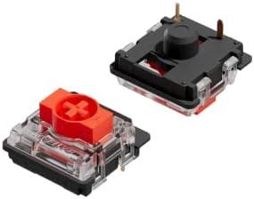 Gateron ks-27 Low Profile Key Switches for Mechanical Gaming Keyboards | Plate Mounted (Gateron Red, 90 Pcs)