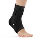 Hocafer Right Ankle Brace for Women & Men - Ankle Support Sprained Ankle Brace for Achilles,Tendon,Sprain,Injury Recovery,Ankle Support Brace for Running, Basketball, Football (Black,L,Right)