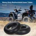 GICOOL 25x8/9/10-12 Butyl Inner Tubes, 2 Pack with TR6 Valve Stem, Heavy-Duty ATV Inner Tubes, Replacement Tubes for Tractors, ATVs, Trailers, Garden Wagons, Golf Carts