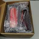 Steel Trailer Light Boxes Housing Kit, 6" Oval Red 24-LED Boat Trailer Lights Kit with Brake, Turning Signal, Reverse Lighting with 6 LED License Plate Light, 2" Round Red Side Marker Lights